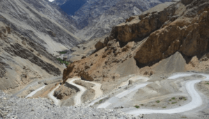 himalayas - twisty gravel road