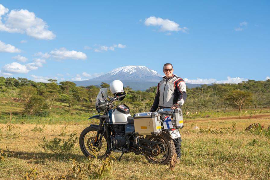 Tanzania, mount Kilimanjaro in the background