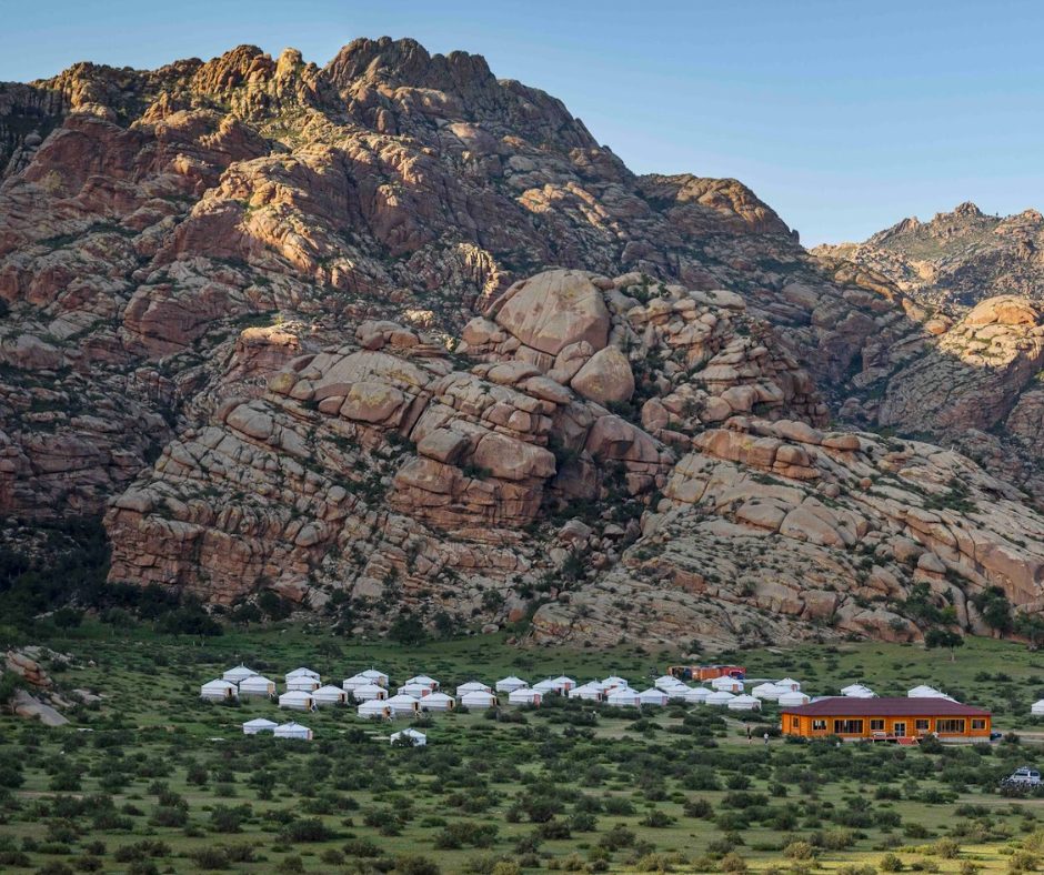 Ger camp in Mongolia