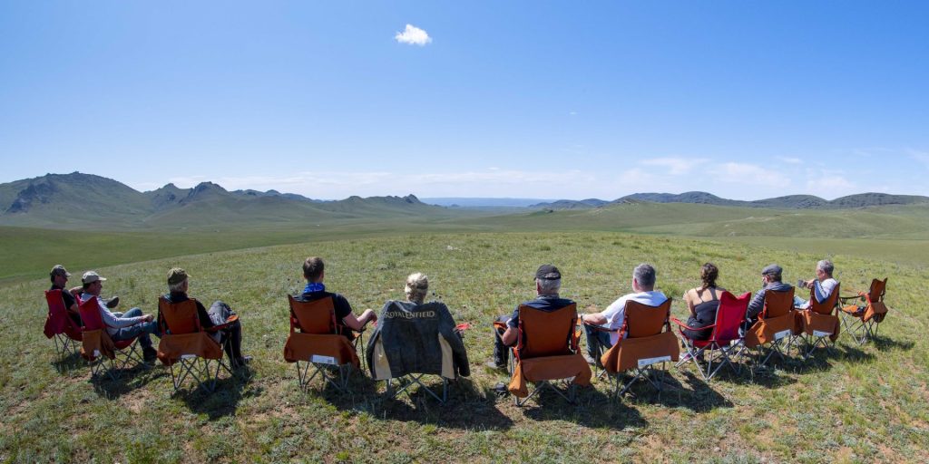 Mongolia: enjoying the view in the middle of nowhere