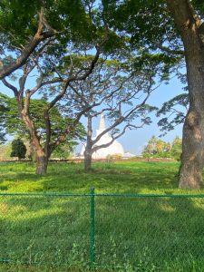 One of the stupas in Anuradhapura