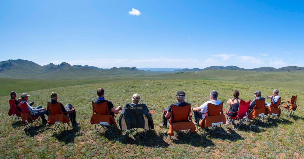 lunch stop in the middle of nowhere in Mongolia