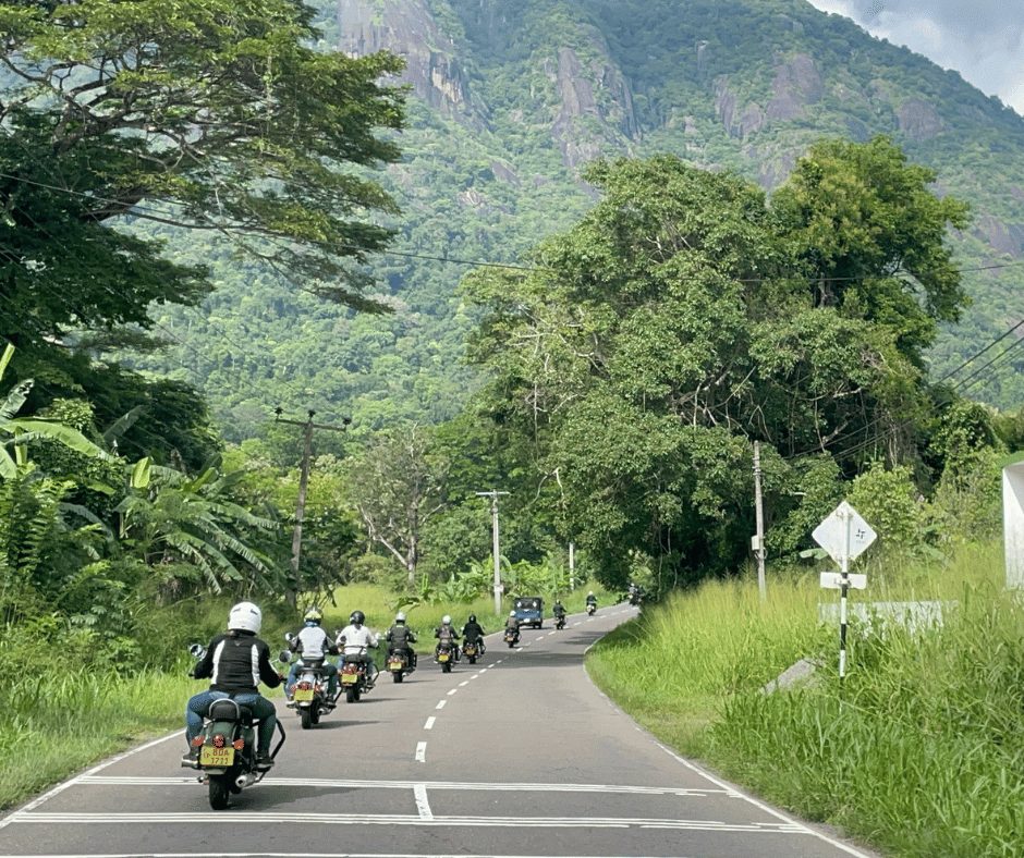 Reaching the mountains - Sri Lanka women motorcycle tour